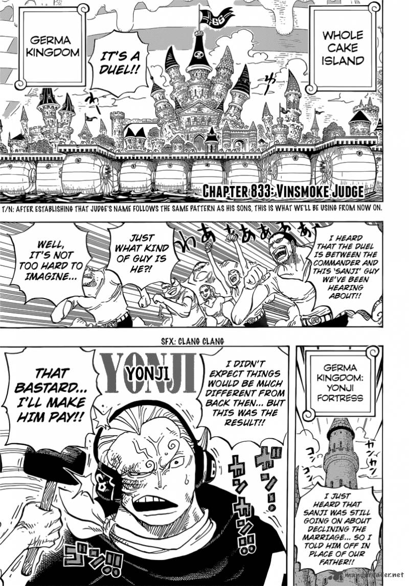 One Piece, Chapter 833 image 006