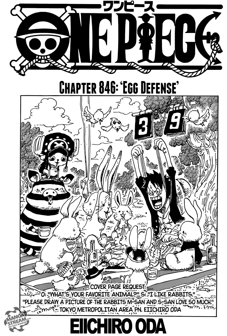 One Piece, Chapter 846 image 001