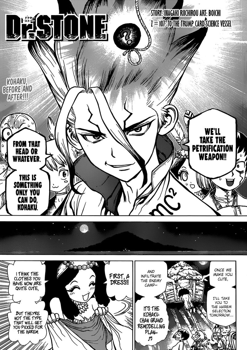 Dr Stone Chapter 107 Dr Stone Manga Online