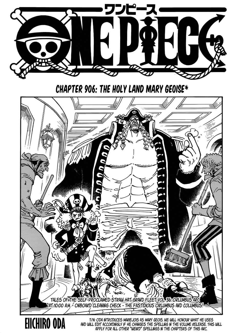 One Piece, Chapter 906 image 001