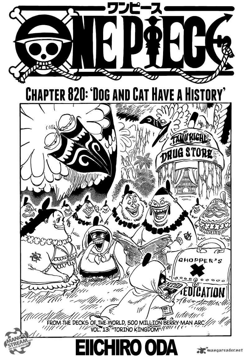 One Piece, Chapter 820 image 001