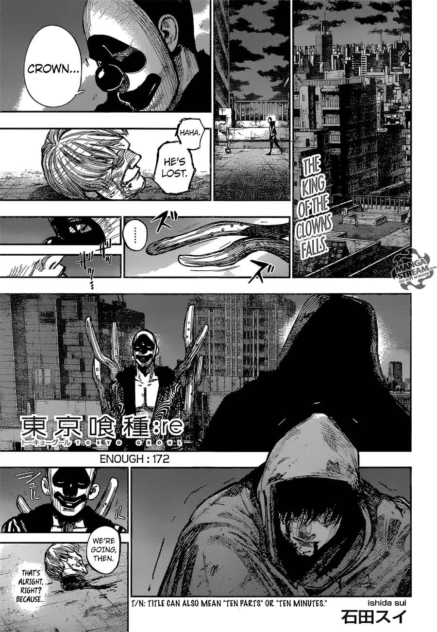 Tokyo Ghoul Re Chapter 172 Enough Tokyo Ghoul Manga Online