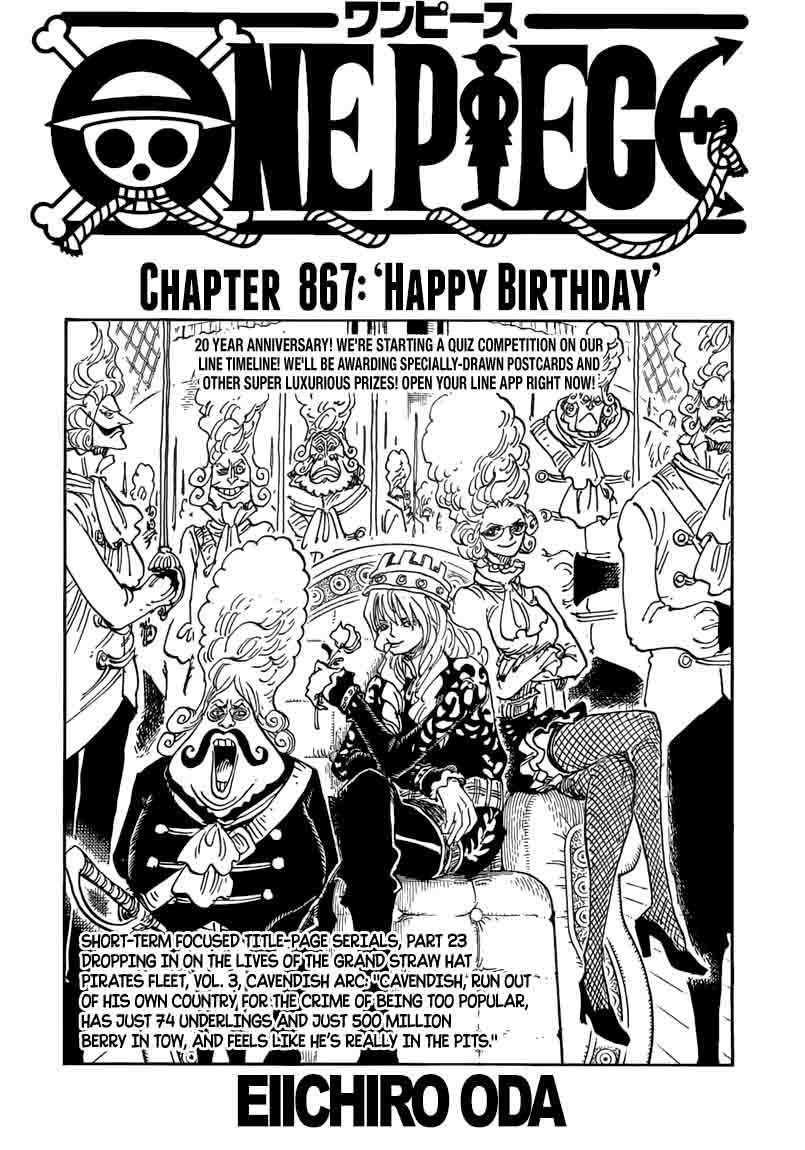 One Piece, Chapter 867 image 001