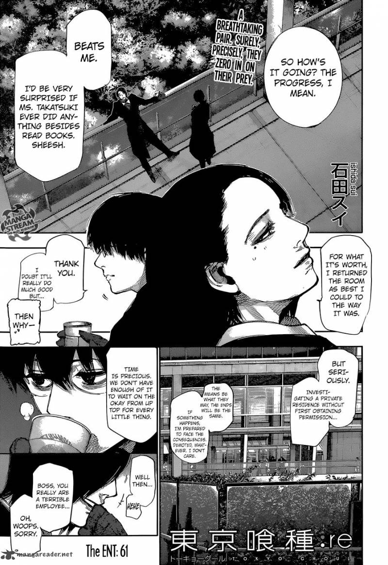 Tokyo Ghoul Re Chapter 61 The Ent Tokyo Ghoul Manga Online