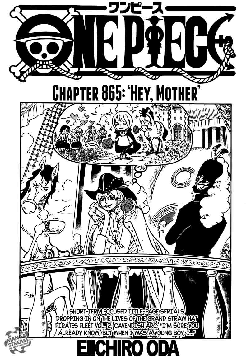 One Piece, Chapter 865 image 001
