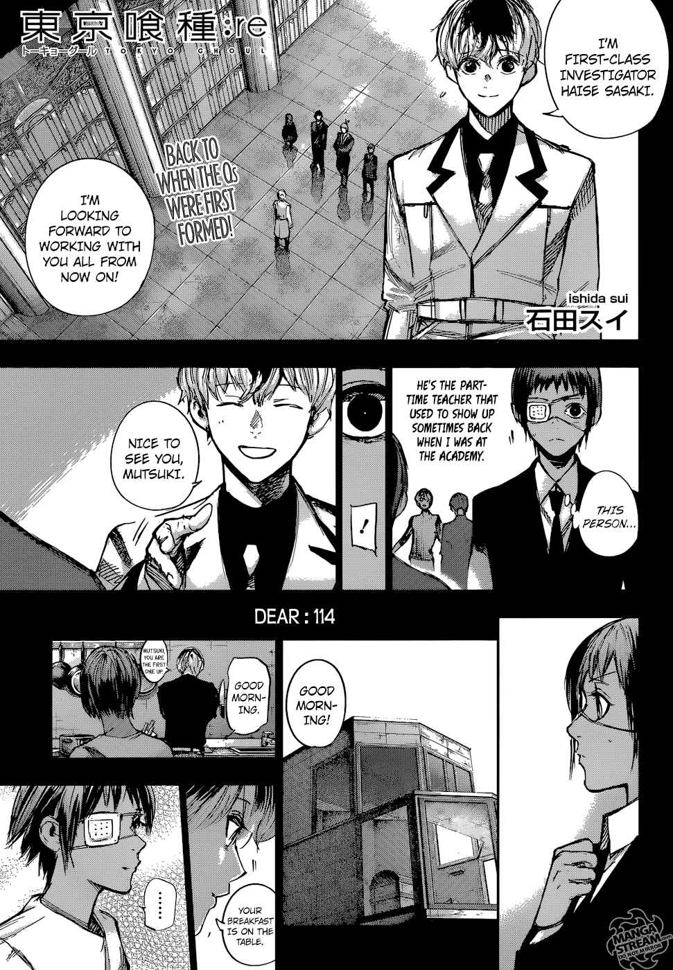 Tokyo Ghoul Re Chapter 114 Dear Tokyo Ghoul Manga Online