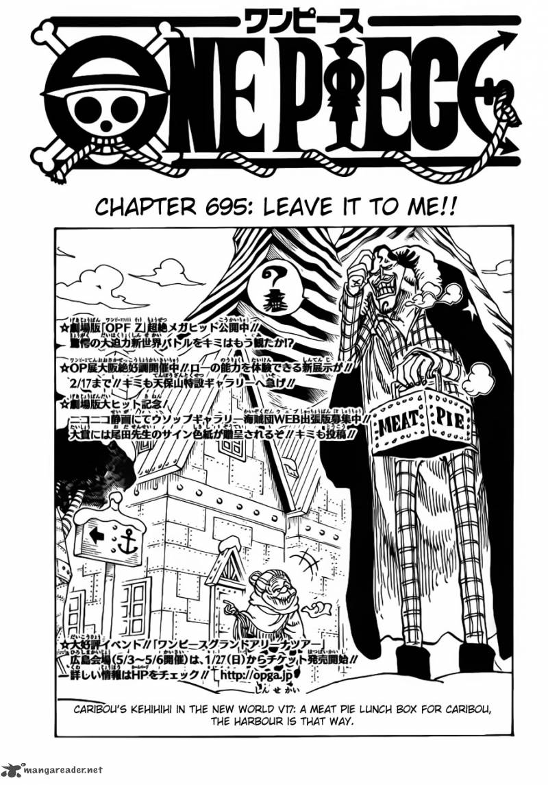 One Piece, Chapter 695 image 003