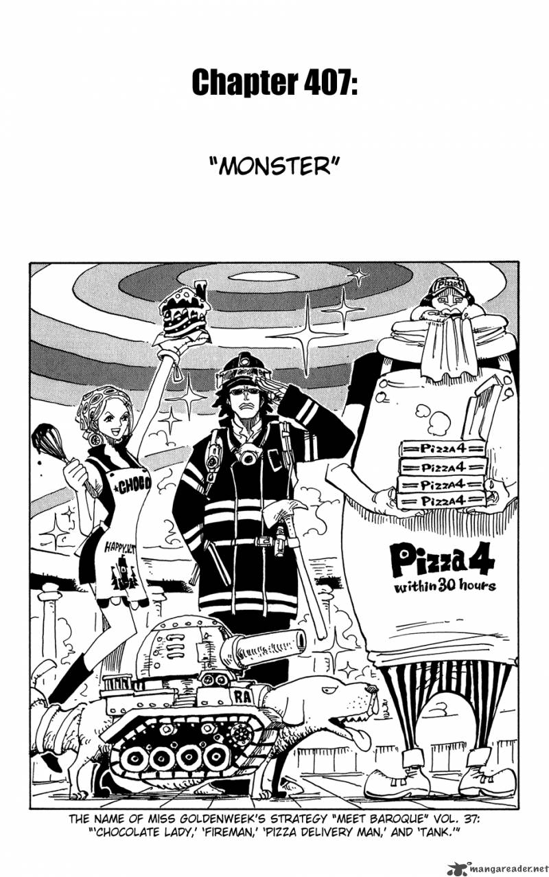 One Piece, Chapter 407 image 001