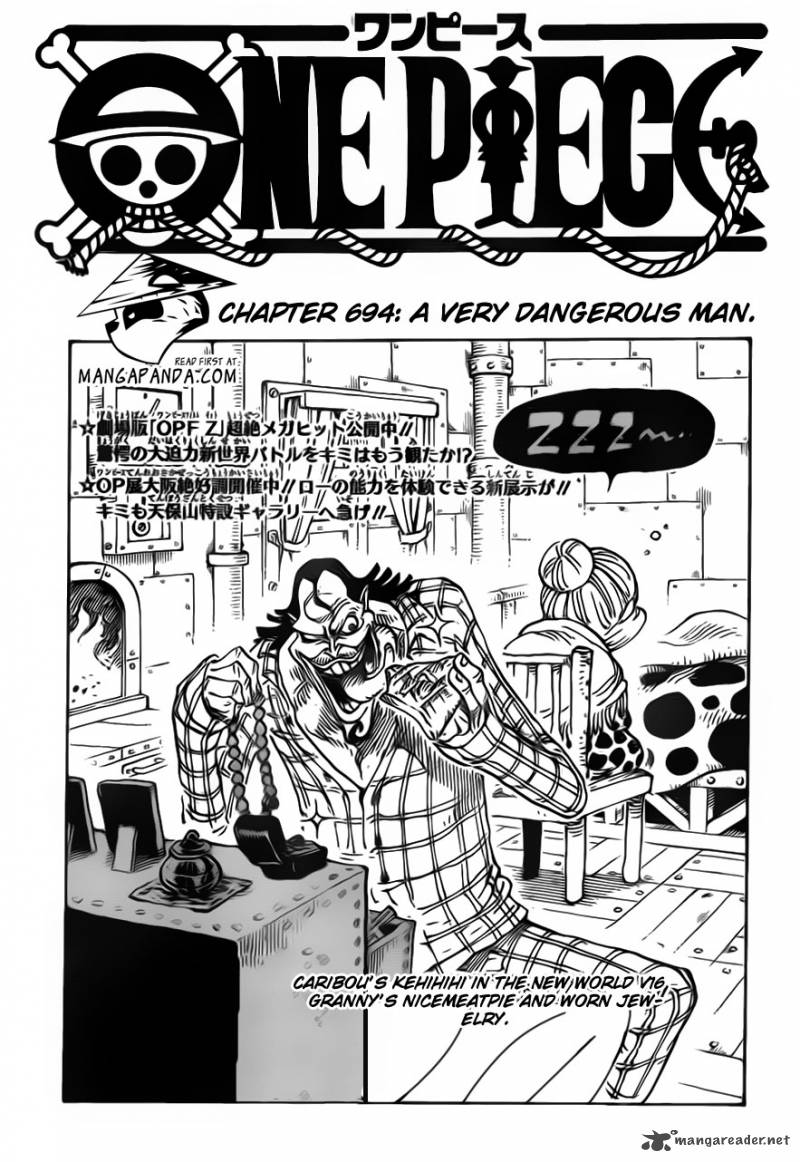 One Piece, Chapter 694 image 003