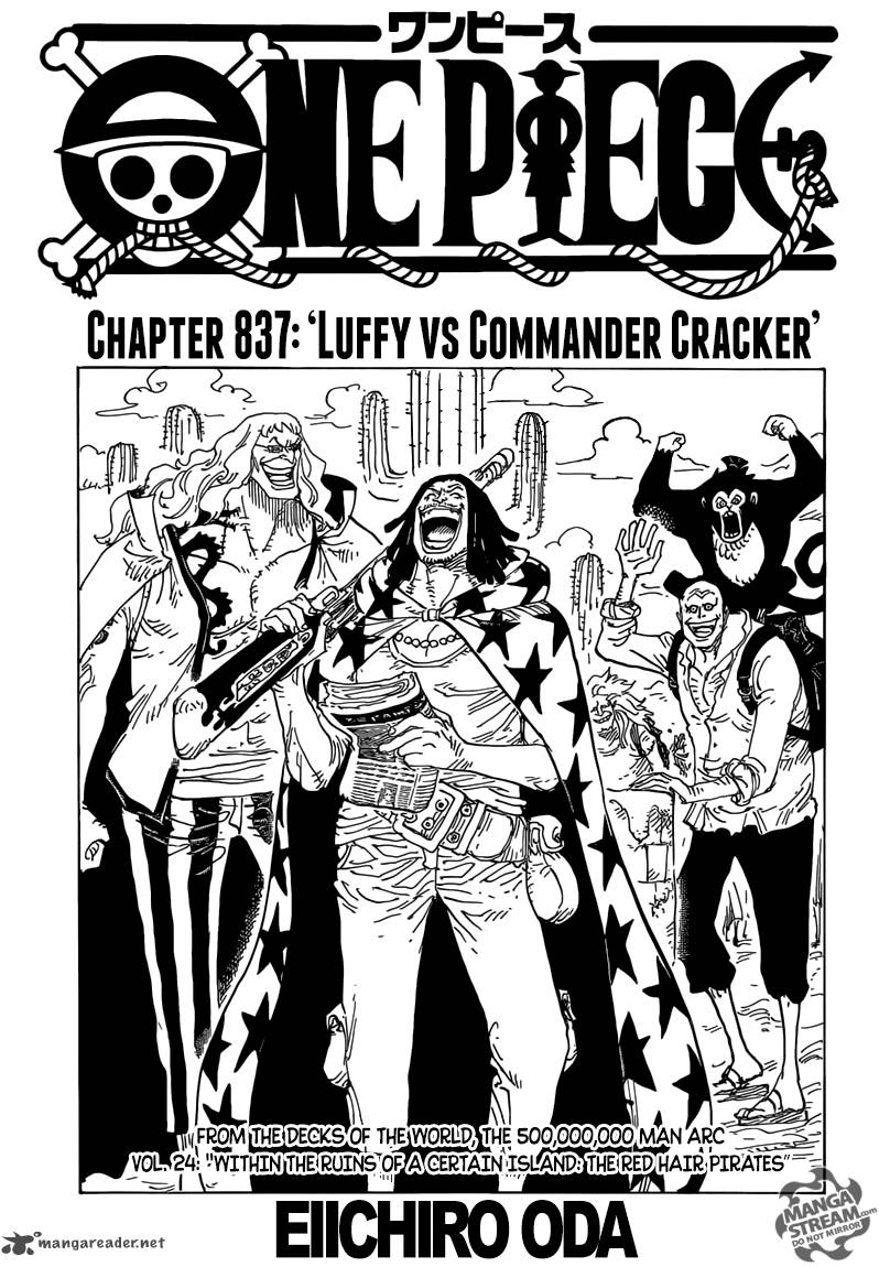 One Piece, Chapter 837 image 001
