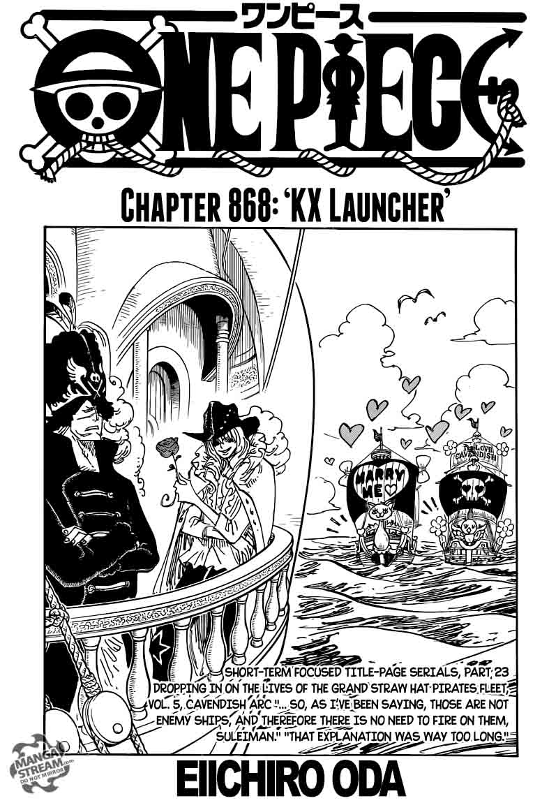 One Piece, Chapter 868 image 001