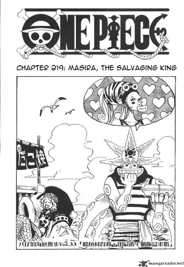 One Piece, Chapter 219 image 001