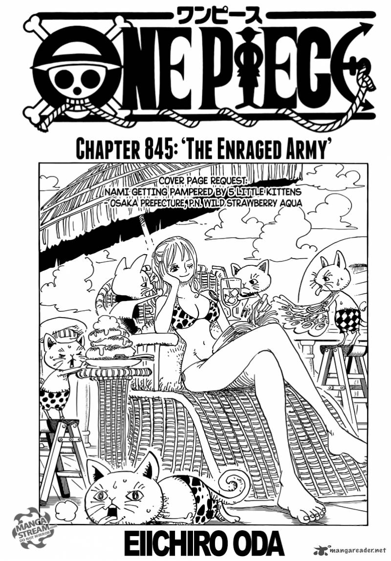 One Piece, Chapter 845 image 001