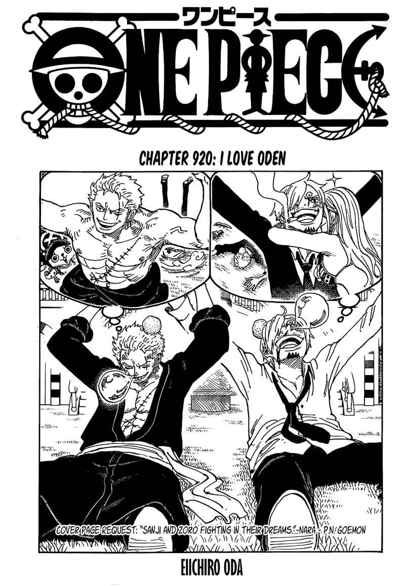 One Piece, Chapter 920 image 001