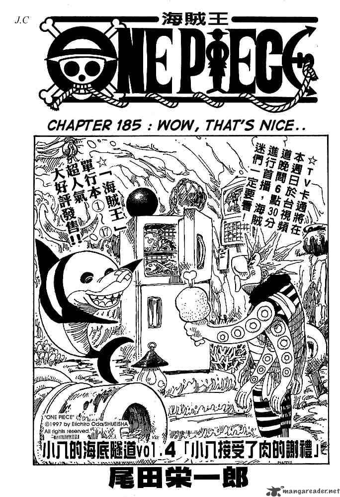 One Piece, Chapter 185 image 001