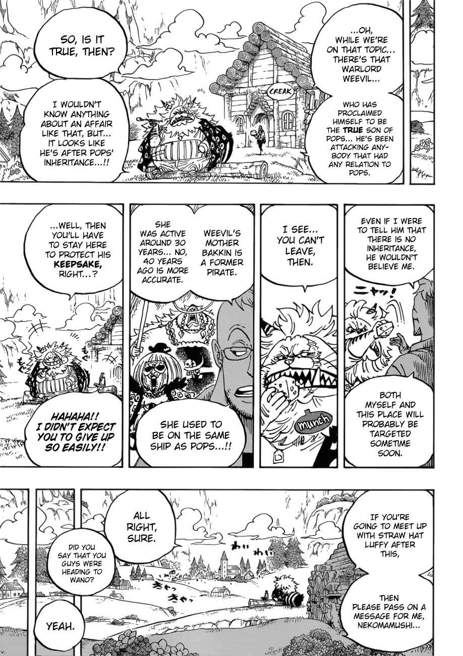 One Piece, Chapter 909 image 007