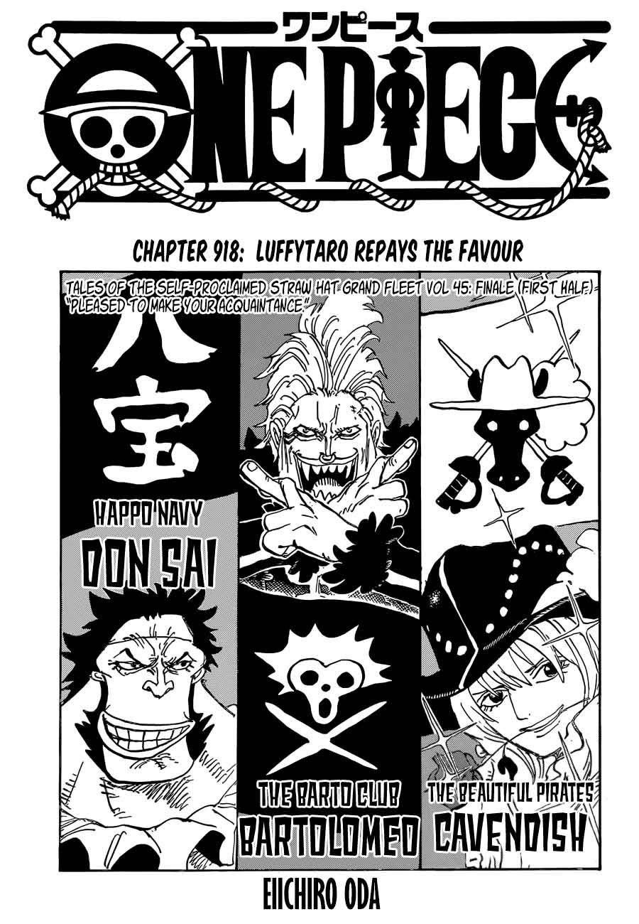 One Piece, Chapter 918 image 001