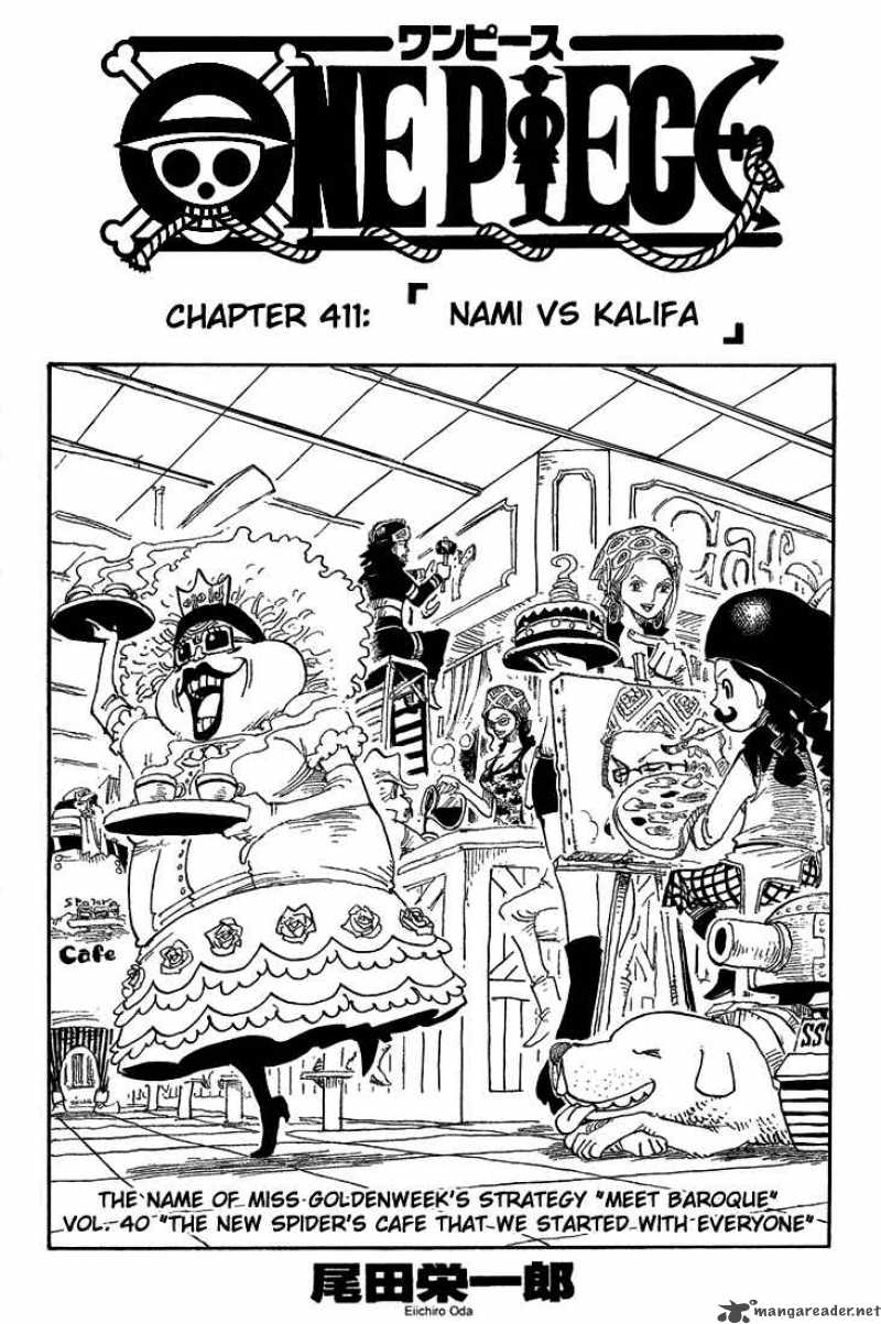 One Piece, Chapter 411 image 001