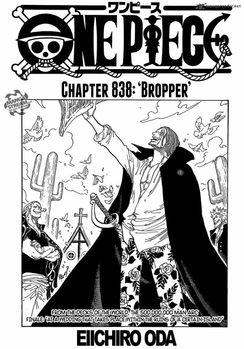 One Piece, Chapter 838 image 001