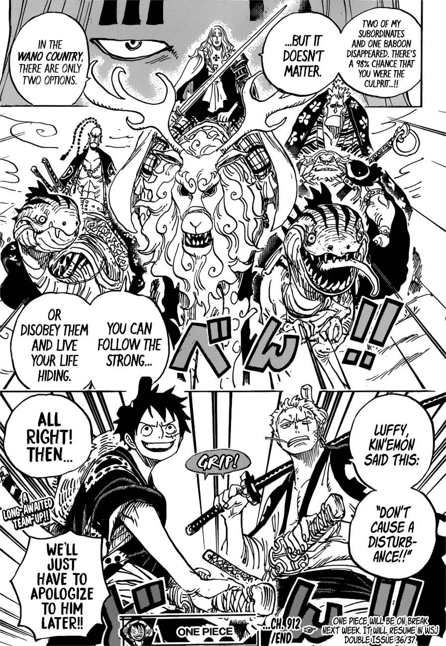 One Piece, Chapter 912 image 018
