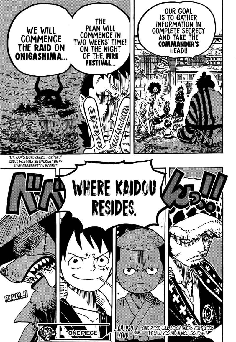 One Piece, Chapter 920 image 016