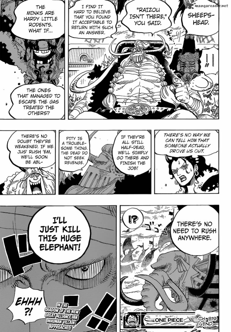 One Piece, Chapter 819 image 019