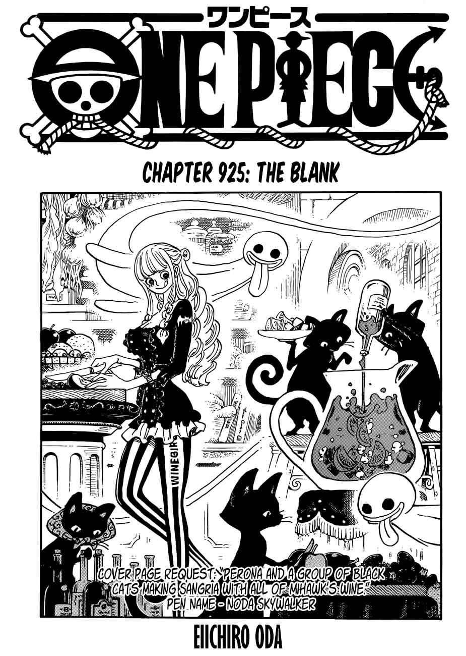 One Piece, Chapter 925 image 001