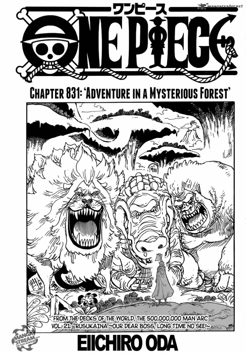 One Piece, Chapter 831 image 001