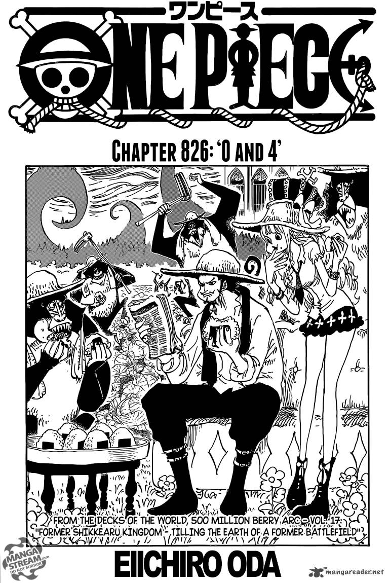 One Piece, Chapter 826 image 001