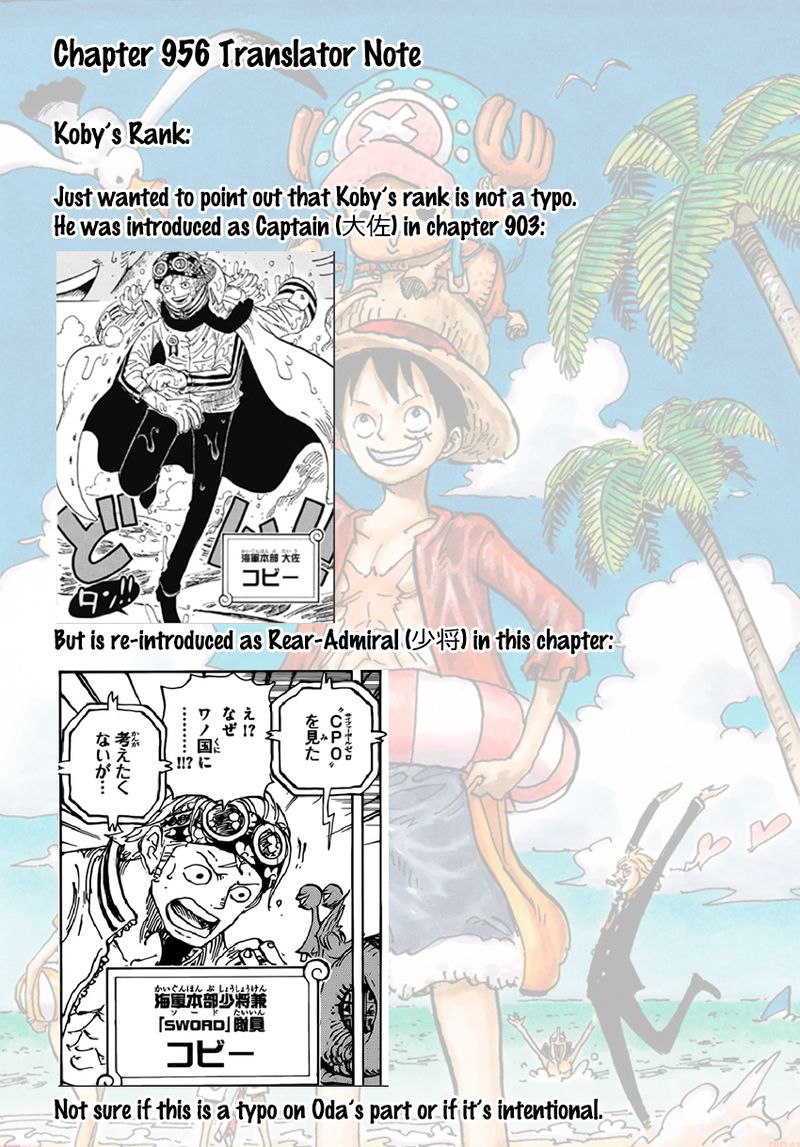 One Piece, Chapter 956 image 019