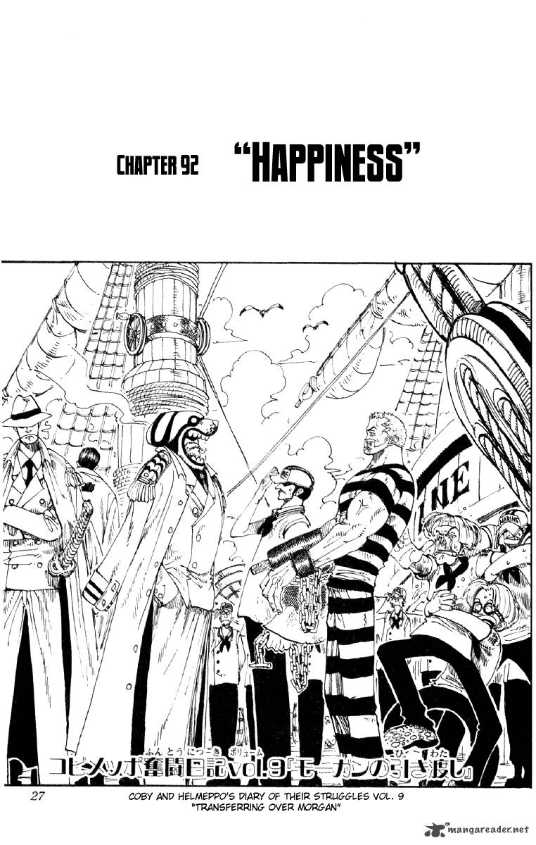 One Piece, Chapter 92 image 001