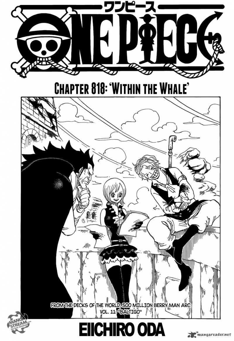 One Piece, Chapter 818 image 001