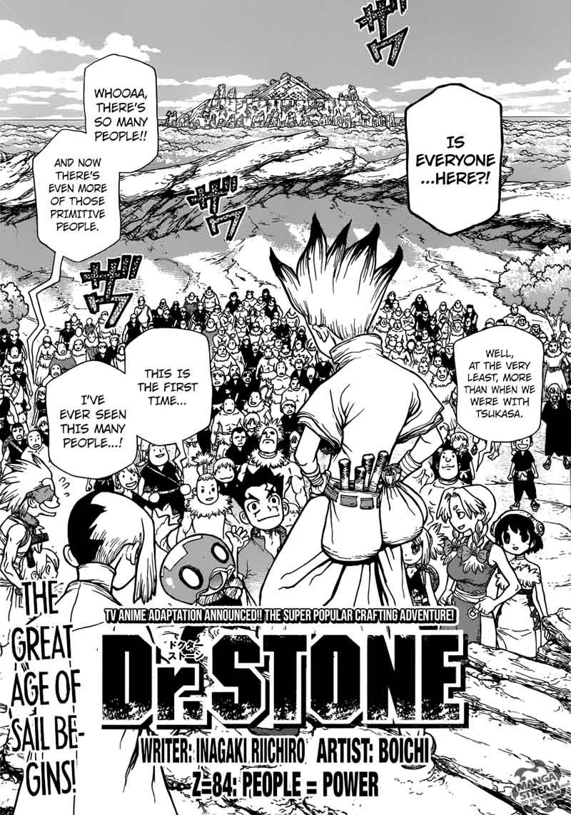 Dr Stone Chapter 84 Dr Stone Manga Online