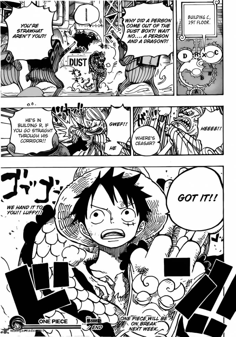 One Piece, Chapter 688 image 020
