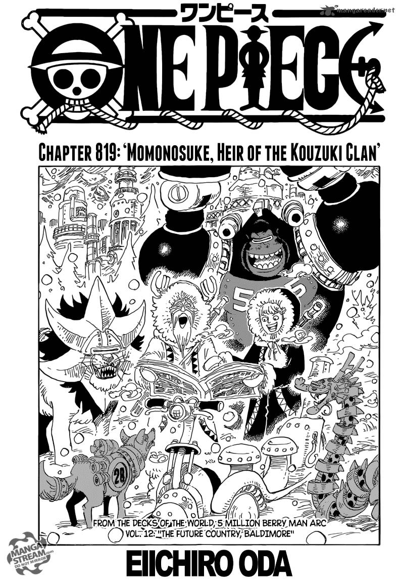 One Piece, Chapter 819 image 001