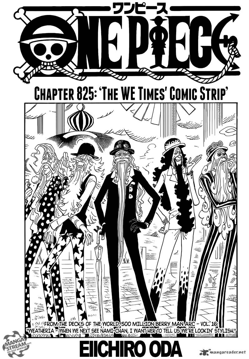 One Piece, Chapter 825 image 001