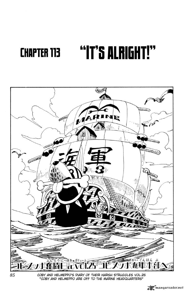 One Piece, Chapter 113 image 001