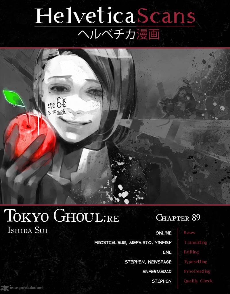 Tokyo Ghoul Re Chapter Urge To Vomit Tokyo Ghoul Manga Online