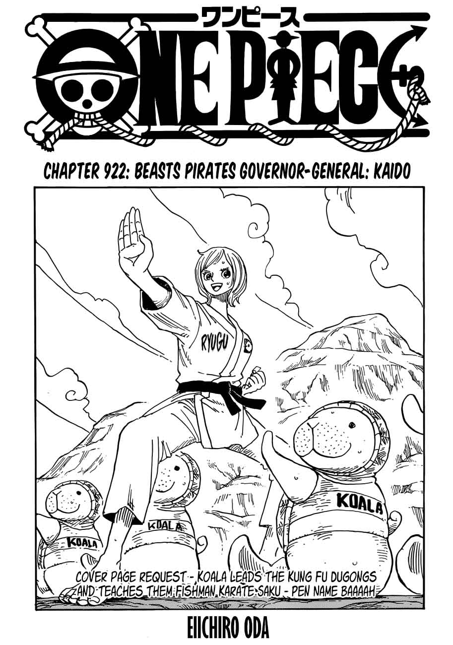 One Piece, Chapter 922 image 001