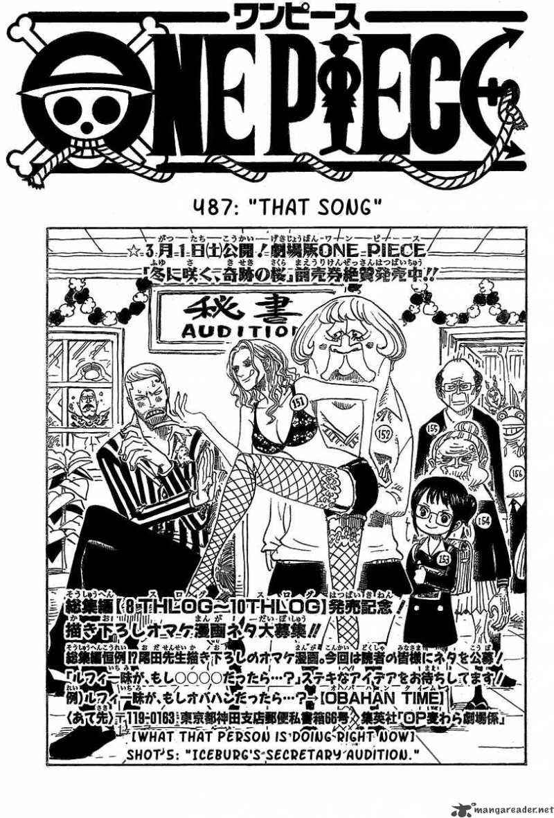 One Piece, Chapter 487 image 001