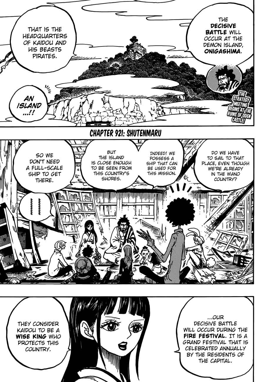 One Piece, Chapter 921 image 003