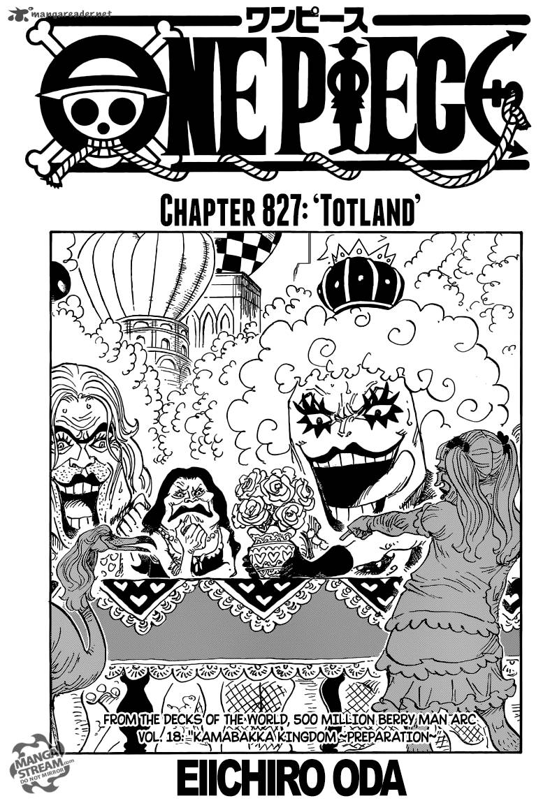 One Piece, Chapter 827 image 001